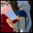 A 48x48 pixel animated buddy icon featuring two anime-style characters in a close embrace, with text "Anime IM" and "com" on the right side against a black background.