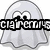A ghost-shaped icon with large eyes and a flowing body appears in four variations, each with distinct text overlays and background colors.