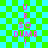 Pixelated text 'UR SO DUMB!' on green and cyan checkered background with visible pixelation and color bleeding.