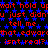 Red and blue pixelated text repeats 'wait hold up' 'u just didn't tell me' 'that edward isn't real?' on a black background with scattered blue stars.
