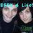 Animated sequence showing four individuals in dark hooded clothing with green text on shirts, displaying 'EFFS 4 Life!' in cyan pixelated font