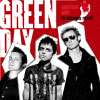 Static 100x100 pixel buddy icon featuring three black-and-white figures against a red background with large white text reading "GREEN DAY" and small red text in the top right corner.