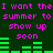 Green background with repeated pink text and green audio waveforms, animated to shift horizontally.