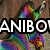 A colorful, pixelated animated icon shows a rainbow-hued figure with a microphone against a brown background, with text reading "RAINBOW" in white block letters.