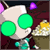 Animated contact sheet of a cartoon robot character with green eyes and metallic body holding popcorn, displayed in 5x4 grid across 20 frames.
