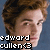 Pixelated image of a person with curly brown hair, showing two distinct head positions against a blue background with text overlay.