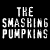 A black-and-white animated contact sheet showing two frames of a Smashing Pumpkins-themed buddy icon with text and a musical symbol.