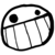 Black and white pixelated icon showing a stick figure with two circular eyes inside an oval shape, one eye larger than the other.