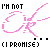 Animated contact sheet of a pink My Chemical Romance logo animation with text "I'M NOT (I PROMISE)" and star-like sparkles on white background.
