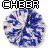 Circular blue-and-white patterned icon with 'OHBER' text above, featuring pink heart symbols in some frames.