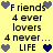 Pixelated yellow background with repeated text and heart symbols in blue shades, arranged in a pattern