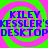 A static digital image with four identical text blocks arranged in a on a bright green background with pink spiral patterns