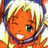 A pixelated anime-style character with orange skin and blonde hair winking, next to a black background with white text "Anime IM" and "com" in a contact sheet layout.