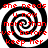 Black and white spiral background with red text reading "she needs u now more than ever before keep her" repeated in four quadrants.