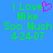 Blue background with green pixelated text reading 'I Love Mike Soo Much 4-24-07' and a pink pixelated heart symbol replacing the 'o' in 'Love' on the left side.