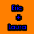 Orange background with blue 'Eric' and 'Laura' text, black plus sign, orange 'together' text, and purple 'forever' text in pixelated font.