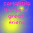Pixelated text reads "SAMANTHA You're a great friend" on a blue background with yellow light effects, displayed in a of four identical
