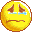 Yellow circular emoji with brown eyebrows and mouth, displaying various crying expressions including tears streaming down cheeks.