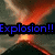 A four- shows a countdown animation with an explosion background, displaying text "Explosion!!" and numbers 3, 2, 1 in sequence