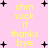 Yellow text on pink background with black crosses; repeated phrases 'uhm suck it thanks bye' in pixelated font, some letters partially obscured.