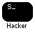 pixelated icons with black rectangular backgrounds displaying text like 'S_', 'Se_', 'Sen_', 'Send', 'Send U_', 'Send Vir_', and 'Send Virus_', each labeled 'Hacker' below