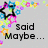 Pixelated star and flower border with text fragments on gray background, animated color shifts in floral elements.