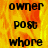 A static image with a fiery orange-yellow background displaying repeated text in black pixelated font.
