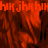 Red-toned pixelated image with repeated orange text overlays and a gray rectangular block on the right side.
