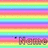 Static 48x48 pixel icon featuring horizontal rainbow stripes with a small dark shape and blurred text at the bottom, rendered in low-resolution GIF format.