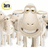 Pixelated cartoon sheep with a wide smile on a blue background, with text elements 'love' and 'sleep' and a small heart symbol.