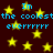 Dark brown background with yellow stars and blue text repeating 'Im the coolest everrrrr' in a pixelated style.