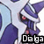 Pixelated image of a purple and white character with red accents holding a wine glass, with the text 'Dialga' in a black and white blocky font at the bottom right.