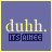 four and four shows a static image with yellow text 'duhh.' above dark blue text 'ITS SHINEE' on purple background, each bordered by thin yellow lines