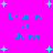 Bright pink background with cyan text and star shapes; text reads 'brianna is dance' in four repeated sections with varying star positions.
