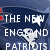 Animated icon displays NFL team logos with text changes: New England Patriots logo transitions to 'R GANNA ILL' and San Diego Chargers logo appears.