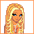 Pixel art contact sheet showing a female character in four frames: full-body pose, bikini top view, lower body, and text label "beach babe".