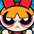A pixelated cartoon character with orange hair and a red bow on the left, next to green text reading "Original Icons .com" on a dark green background.