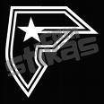 Black and white static buddy icon featuring a shield-shaped outline with a star, overlaid text, and layered geometric shapes.