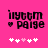 Pixelated text 'ilystm' above 'paige' with a heart symbol, on a bright pink background with white and light pink plus signs below.