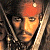 A pixelated 50x50 AIM buddy icon featuring a character with long hair and an eye patch on the left, next to green text reading "Original Icons .com" on a dark background.