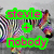 A zebra with rainbow-colored stripes appears in three , with text overlays changing
