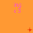 Orange background with repeated pink 'ing <3' text and red symbols changing across frames.