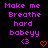 Pixelated text in bright pink on black background with two heart symbols, one purple and one red.