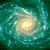 A 50x50 pixel animated contact sheet showing two frames of a spiral galaxy icon with green text reading "Original Icons .com" on the right side.