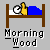 A static pixel art icon shows a bed with brown frame, white sheet, blue blanket, and yellow hand holding clock face.