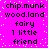 A static image with a bright pink background and white pixelated dots, displaying repeated text in black lowercase letters