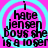 Pixelated text on a bright pink background with cyan concentric circles, repeated four times in a