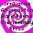 Four identical pink and white spiral-patterned icons with black text listing names and "BFFLS" on a white background.