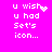 Pixelated text on bright pink background with animated heart and sparkle effects on 'u wish' line.