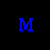 Animated contact sheet of a blue and black text-based icon showing the name "MIKE" in various styles, sizes, and animations across 24 frames arranged in a 5x5 grid with one empty cell.